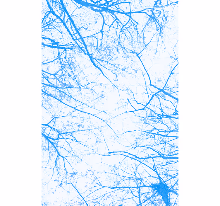 Carta da parati alberi blu - TenStickers