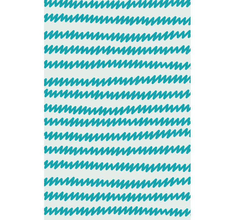 Carta da parati ufficio zig zag azzurro e bianco - TenStickers