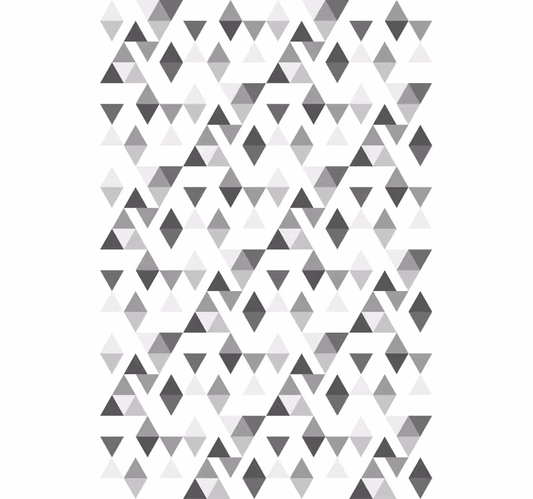 Carta da parati moderna motivo triangoli grigi - TenStickers