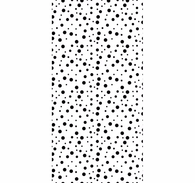 Carta da parati moderna punti neri su bianco - TenStickers