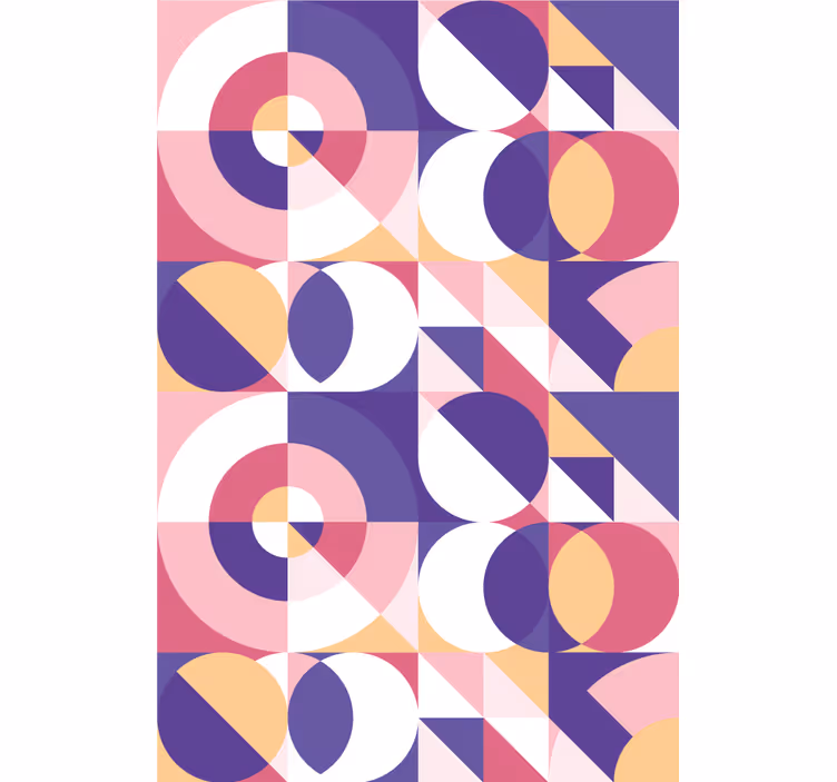 Carta da parati moderna arte geometrica astratta - TenStickers