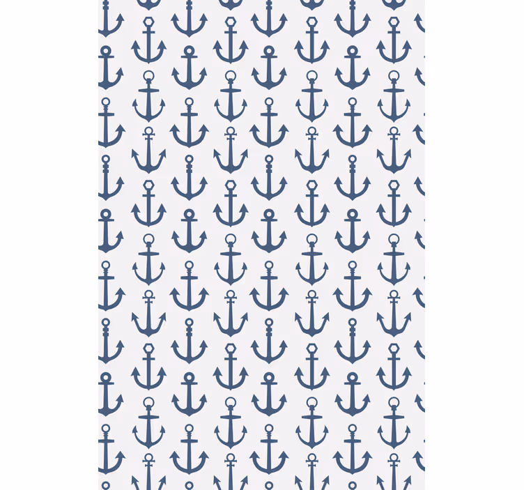 Carta da parati moderna set ancore stile hampton - TenStickers