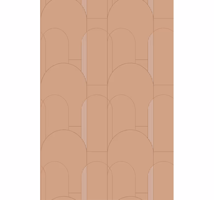 Carta da parati moderna design a curve geometriche - TenStickers