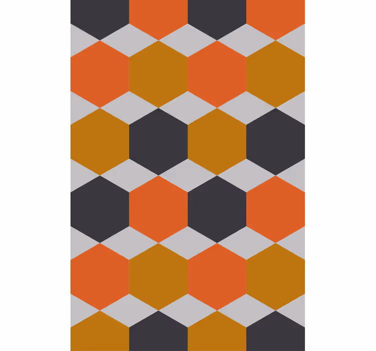 Carta da parati moderna design a motivo esagonale - TenStickers