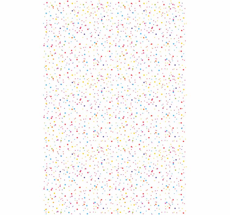Carta da parati moderna motivo a pois vibranti - TenStickers