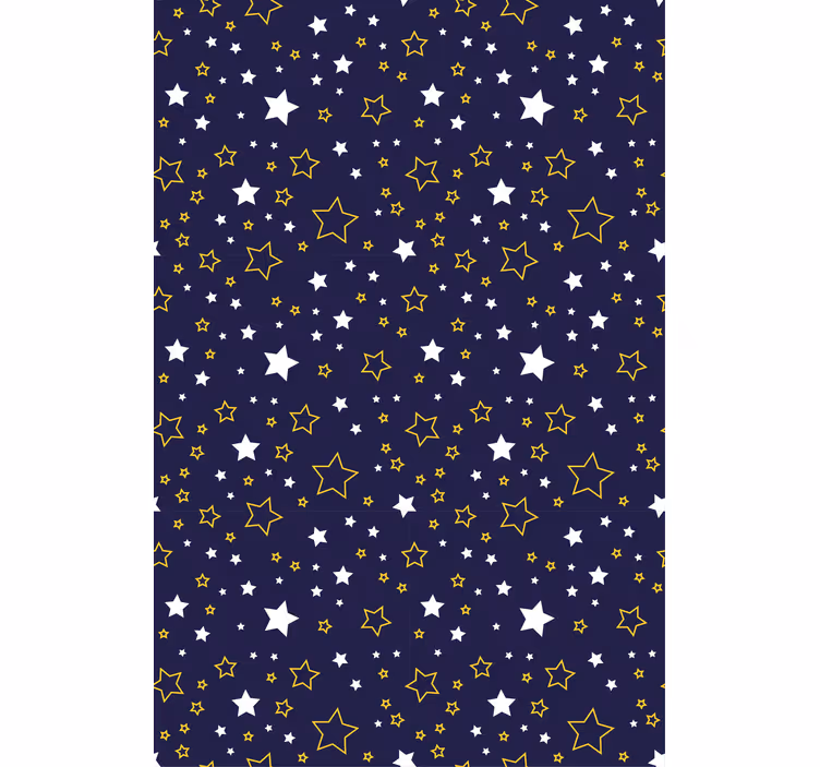 Carta da parati cameretta motivo notte stellata - TenStickers