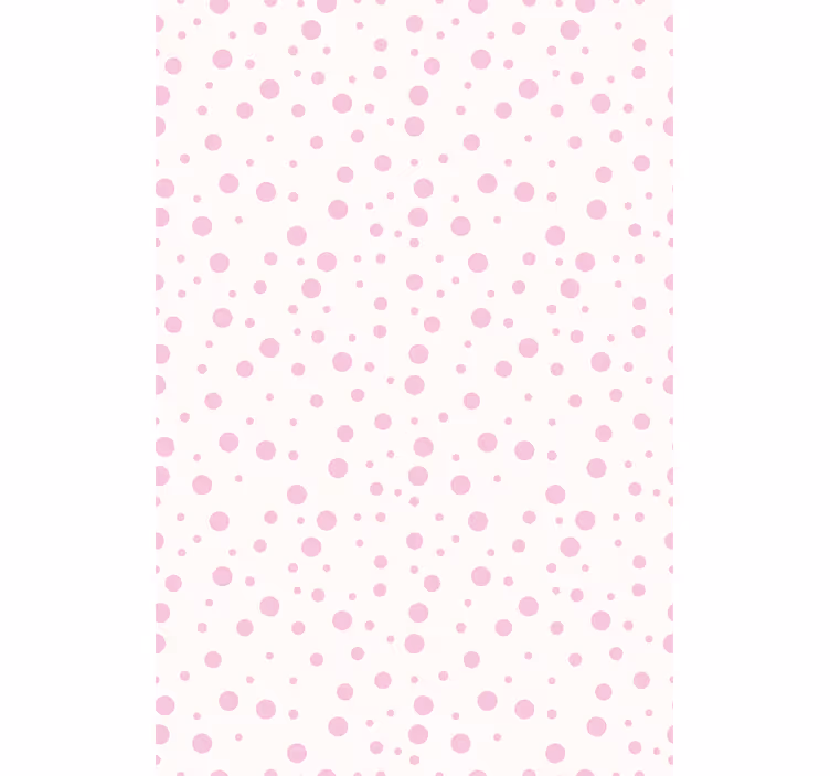 Carta da parati camera ragazzi motivi a pois rosa - TenStickers