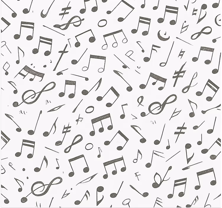 Carta da parati camera ragazzi motivo note musicali - TenStickers