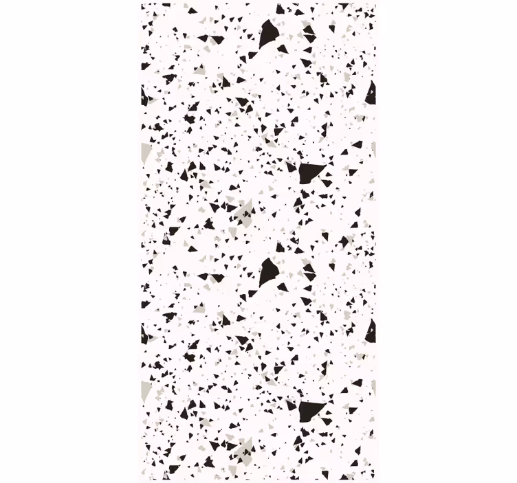 Carta da parati cucina terrazzo grigio bianco nero - TenStickers