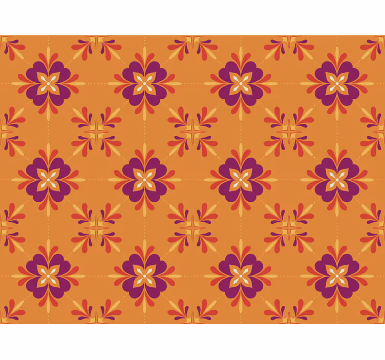 Carta da parati cucina piastrelle colorate - TenStickers