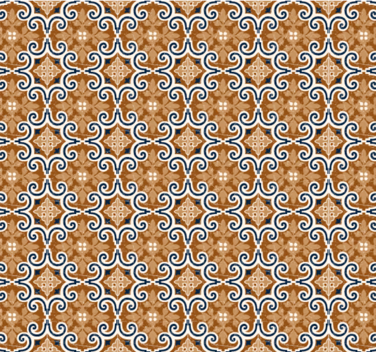 Carta da parati cucina piastrelle effetto cemento - TenStickers