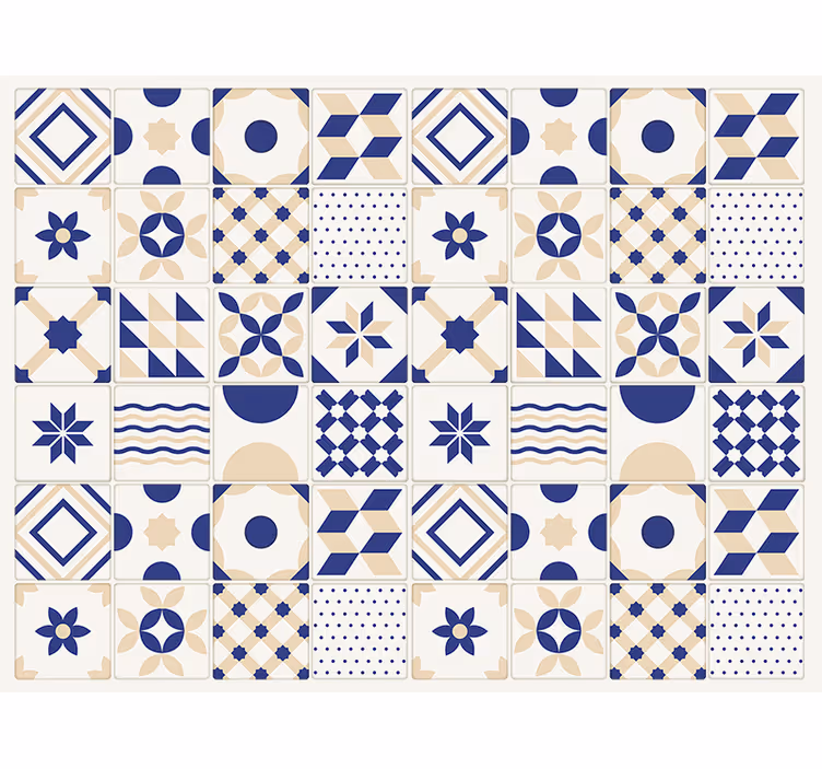 Carta da parati cucina stile piastrelle ceramiche - TenStickers