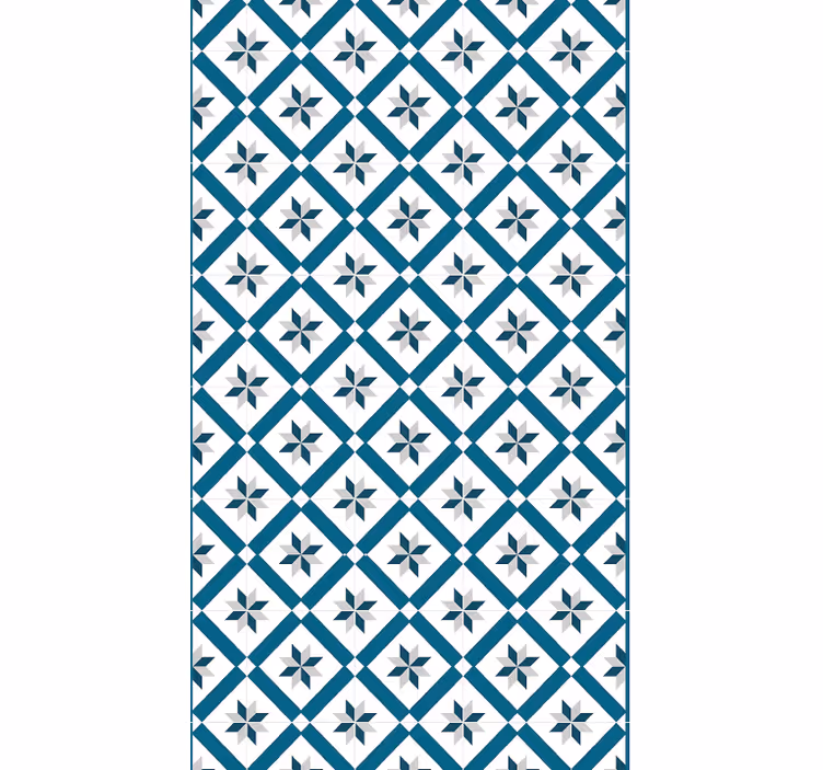 Carta da parati cucina blu idraulico - TenStickers