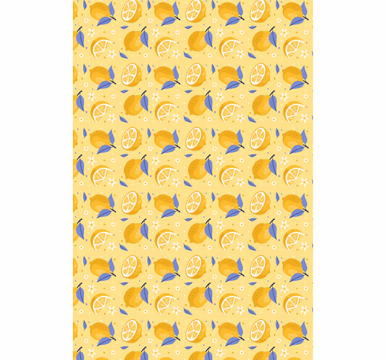 Carta da parati cucina delizioso motivo limone - TenStickers
