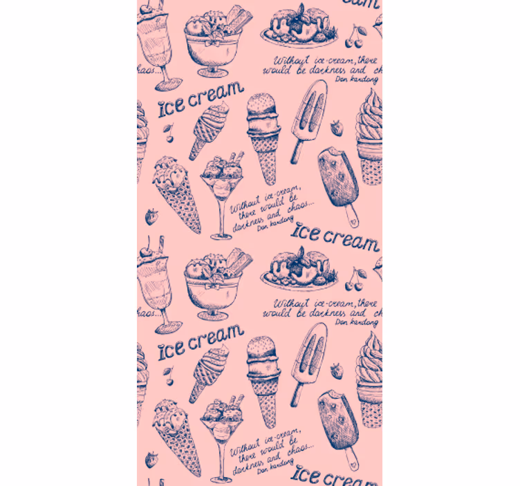 Carta da parati cucina delizie di gelato - TenStickers