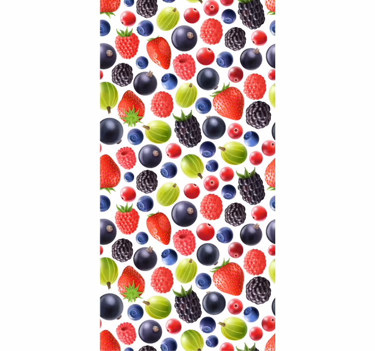 Carta da parati cucina collezione bacche - TenStickers