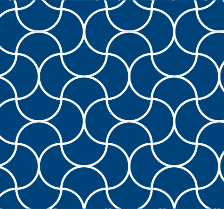 Carta da parati bagno motivo onde geometriche - TenStickers