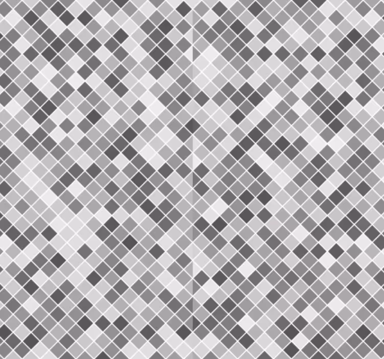 Carta da parati bagno mosaico grigio - TenStickers