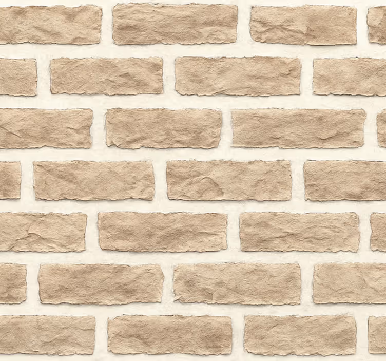 Carta da parati soggiorno mattone in arenaria rustica - TenStickers