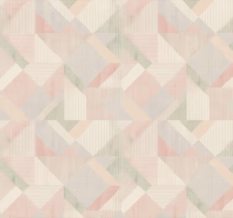 Carta da parati camera da letto geometrica pastello - TenStickers