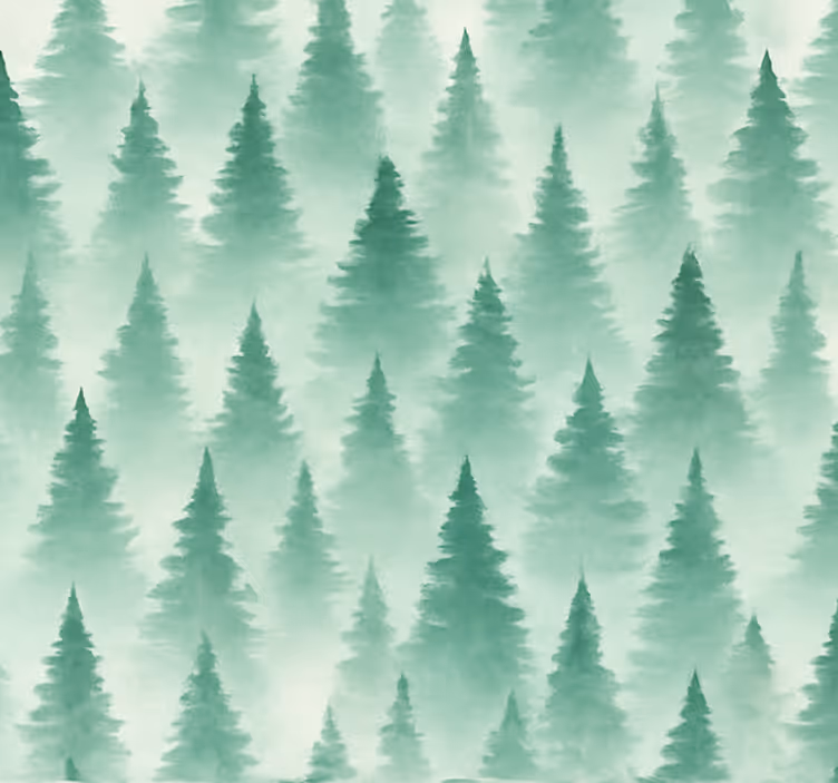 Carta da parati soggiorno foresta mistica - TenStickers