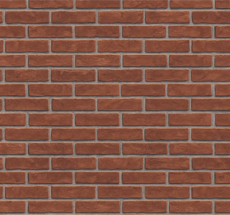 Carta da parati soggiorno effetto muro in mattoni - TenStickers