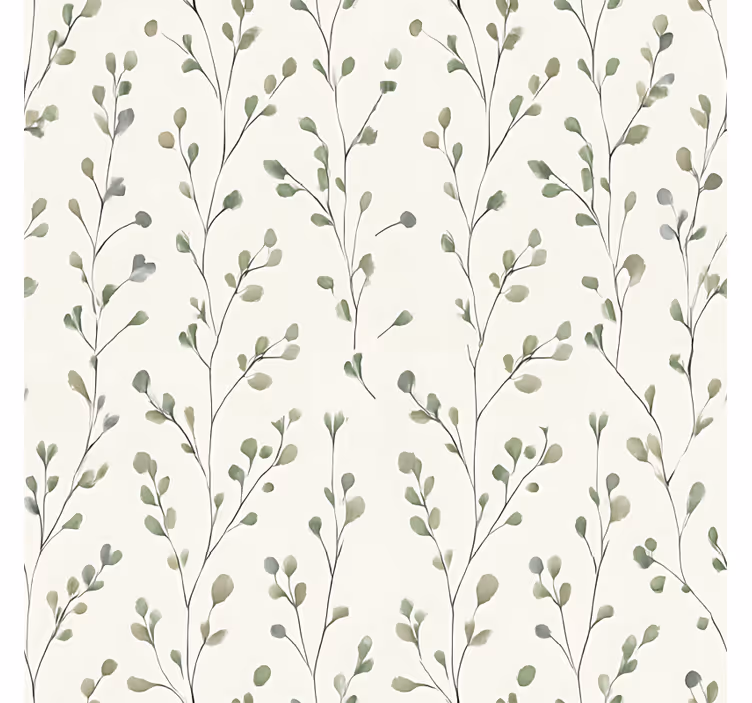 Carta da parati soggiorno fiori minuti - TenStickers