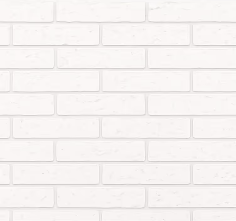 Carta da parati soggiorno mattone bianco semplice - TenStickers