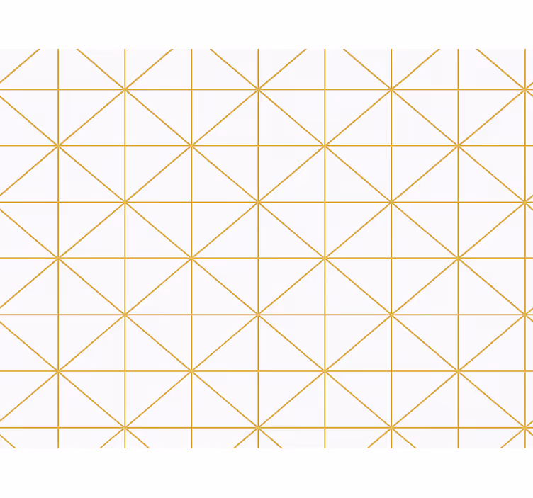 Carta da parati camera da letto geometrica oro - TenStickers