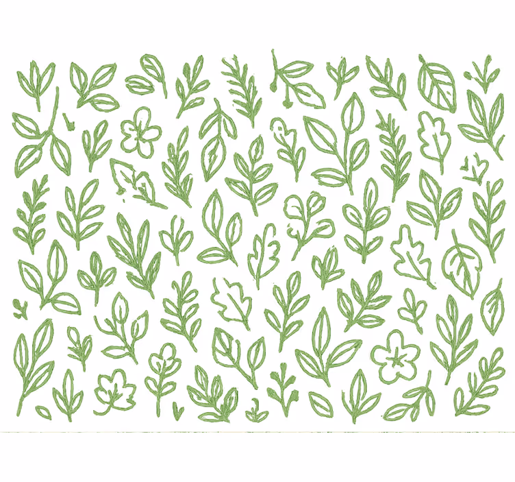 Carta da parati cameretta verde botanico - TenStickers