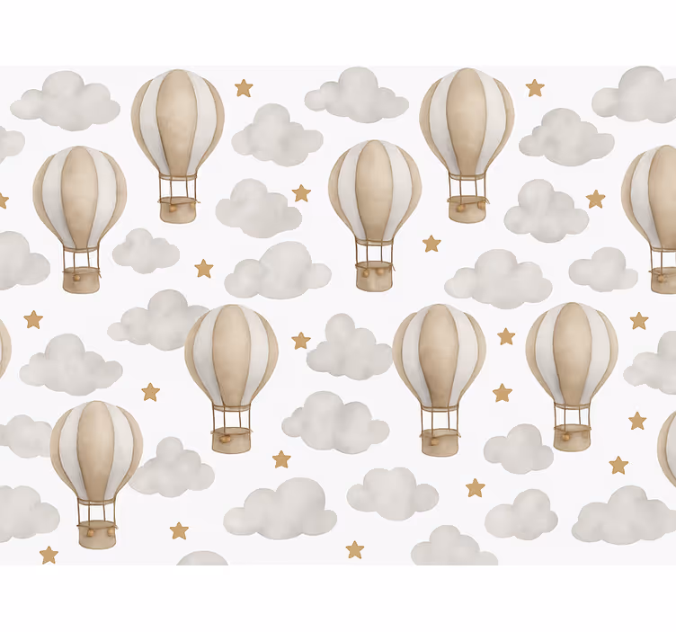 Carta da parati neonato palloncini terra stellata - TenStickers