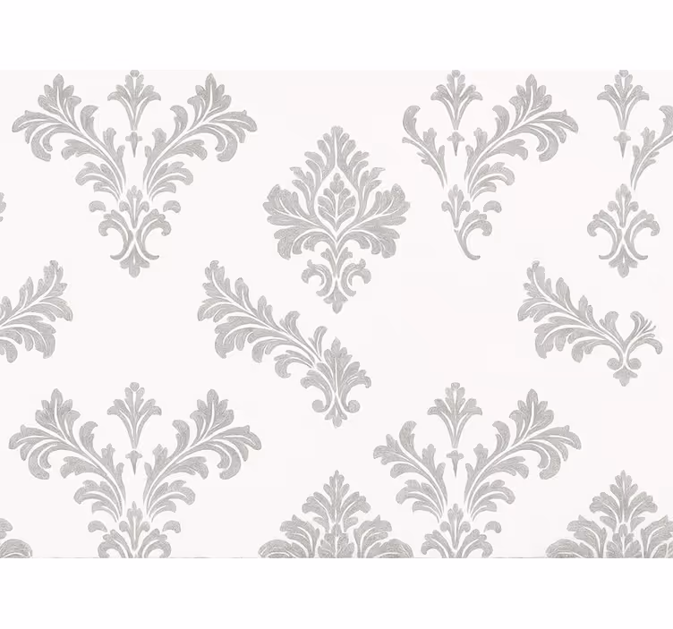 Carta da parati camera da letto design argento metallico - TenStickers