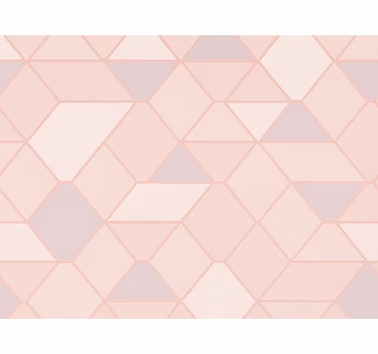 Carta da parati cameretta figure astratte rosa moderne - TenStickers