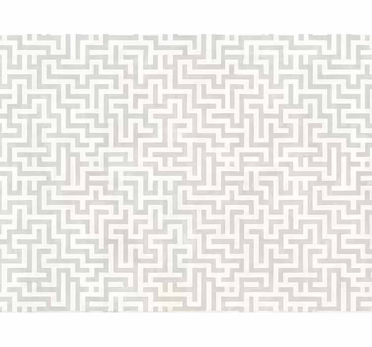 Carta da parati soggiorno design labirinto argento - TenStickers