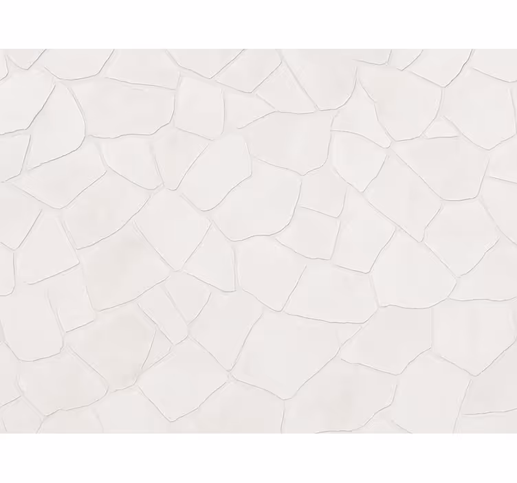 Carta da parati soggiorno muro effetto pietra bianca - TenStickers