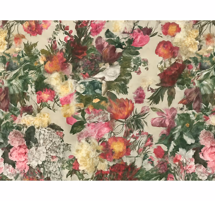 Carta da parati camera da letto design fiori vintage - TenStickers