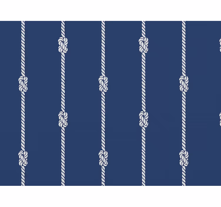Carta da parati cameretta corde marine blu scuro - TenStickers