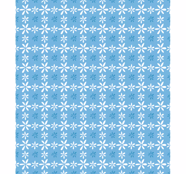 Carta da parati floreale fiori di margherita bianchi - TenStickers