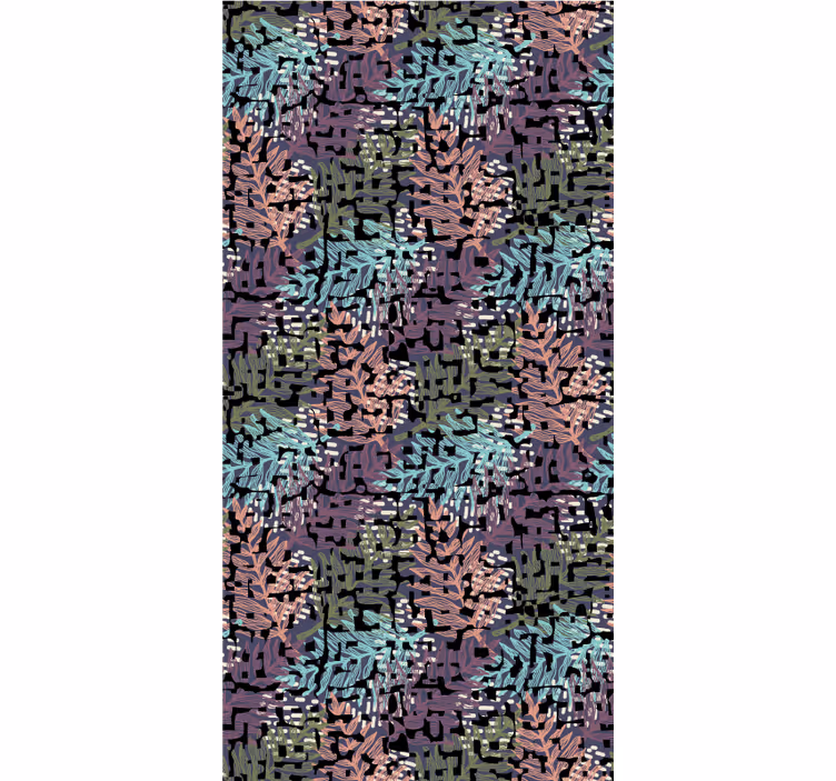 Carta da parati floreale flora originale colorata - TenStickers