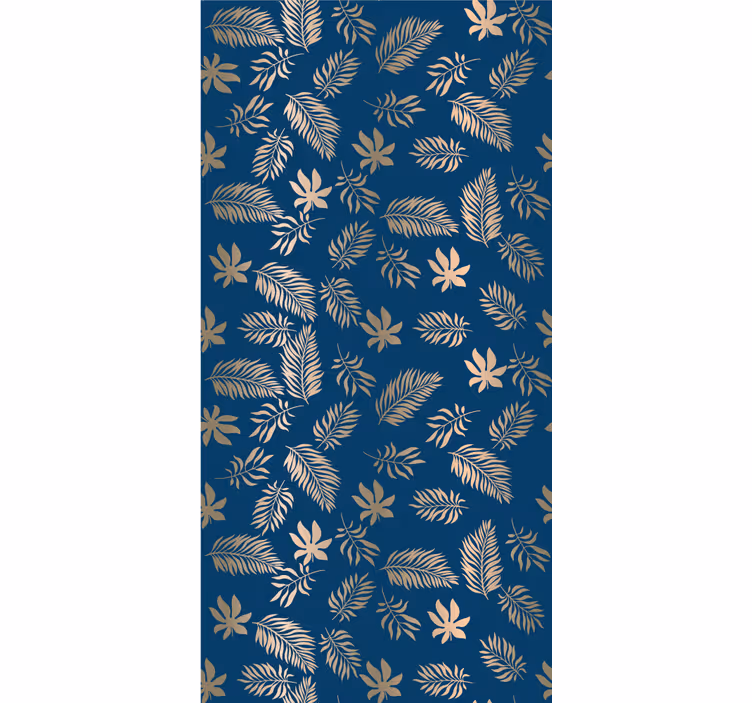 Carta da parati floreale design fiori blu africani - TenStickers