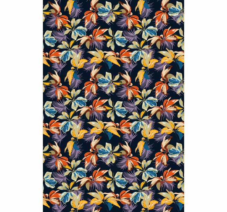 Carta da parati floreale design giglio tigre - TenStickers