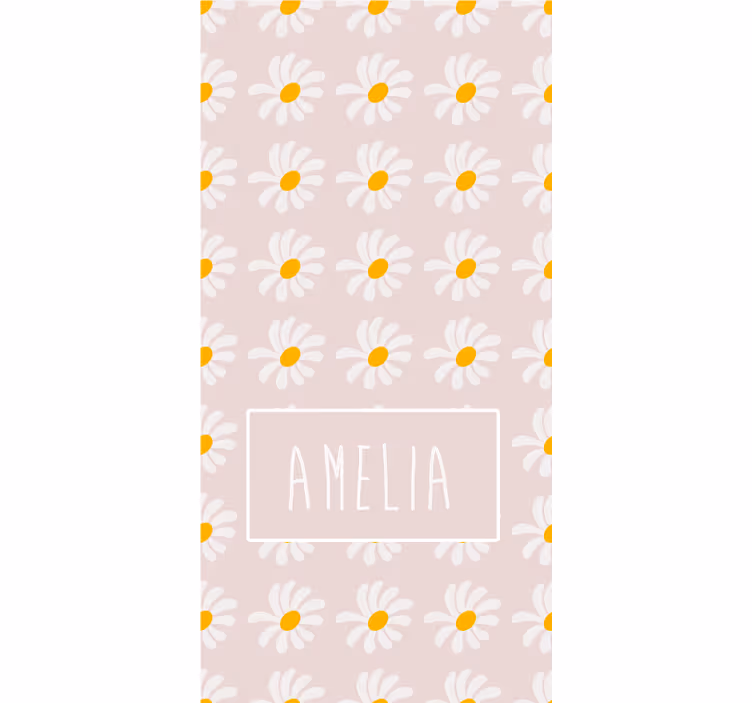 Carta da parati floreale illustrazione stile boho - TenStickers