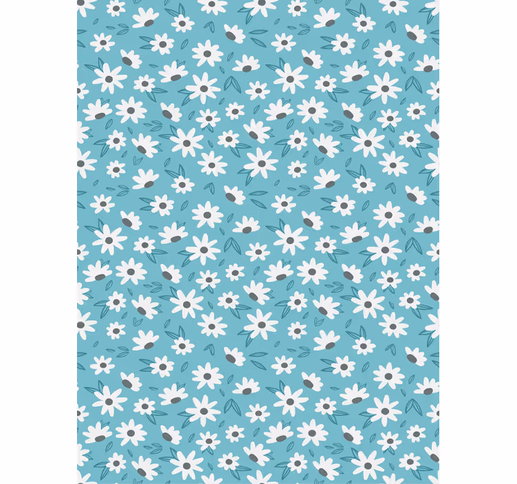Carta da parati floreale fiori in stile retrò - TenStickers