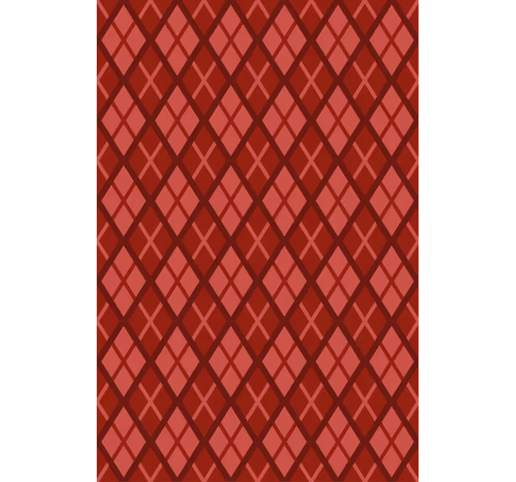 Carta da parati camera da letto motivo diamante rosso - TenStickers