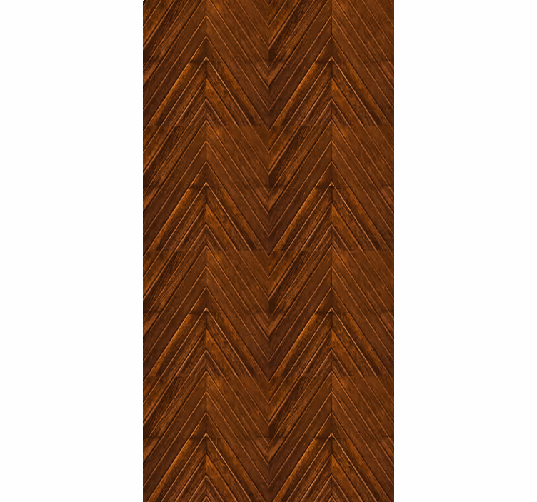 Carta da parati camera da letto effetto zigzag legno - TenStickers