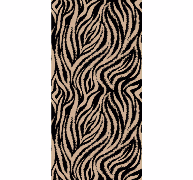 Carta da parati camera da letto motivo righe zebra - TenStickers
