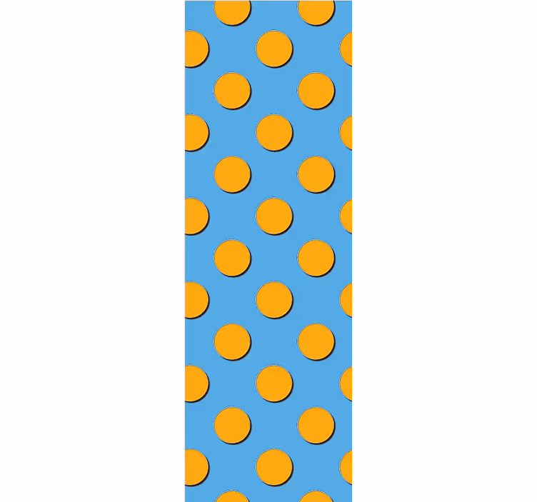 Carta da parati camera motivo a pois retro geometrico - TenStickers