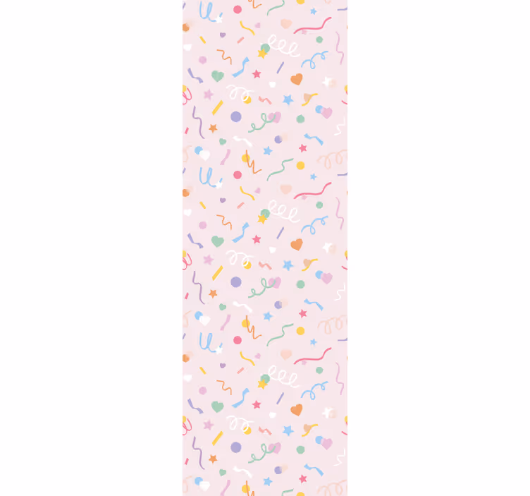 Carta da parati camera con grazioso confetti pastello - TenStickers