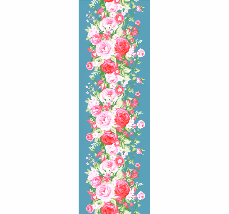 Carta da parati camera motivo shabby chic turchese - TenStickers