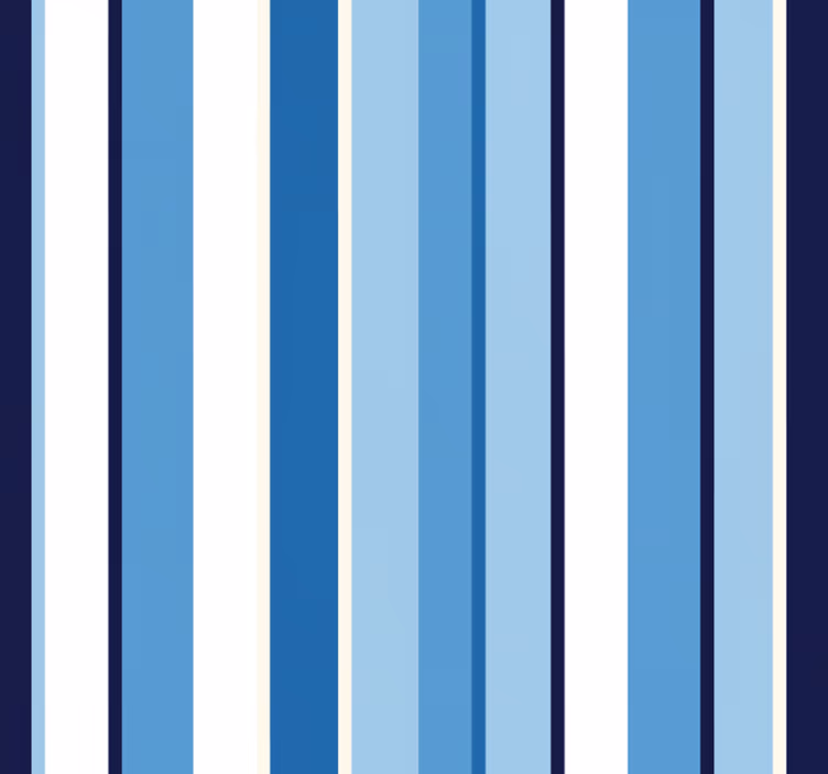 Carta da parati a righe verticali blu chiaro e scuro - TenStickers